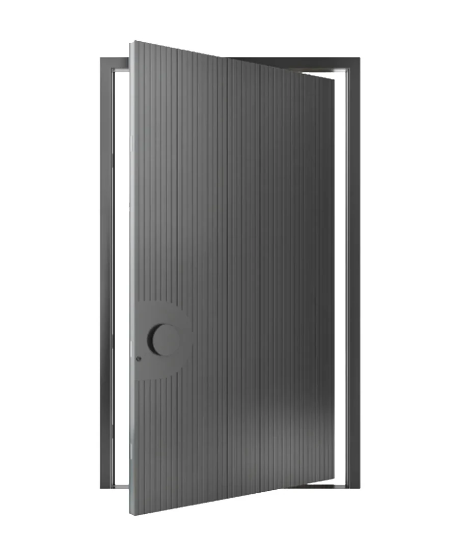 PIVOT 10 aluminium exterior offset-pivot door example