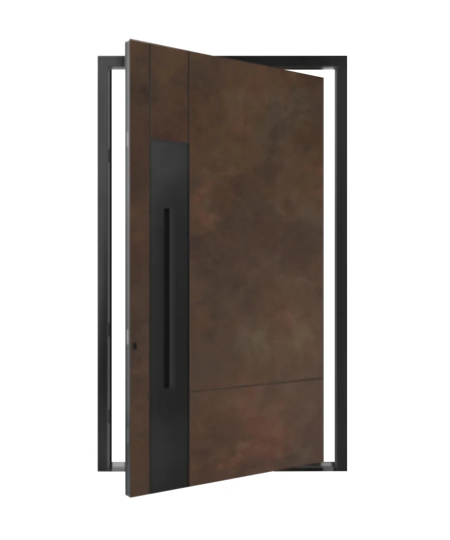 PIVOT 7 aluminium exterior offset-pivot door example