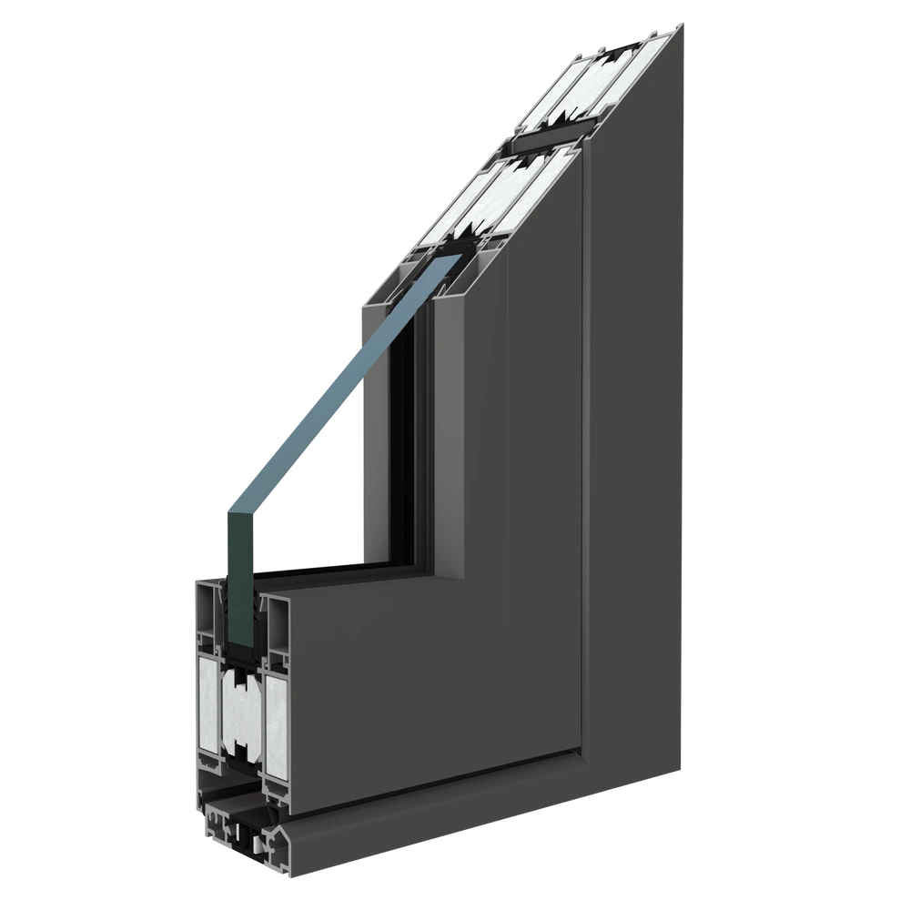 MB-78EI door profile cross-section