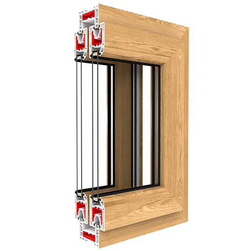 IGLO SLIDE sliding terrace system profile cutaway
