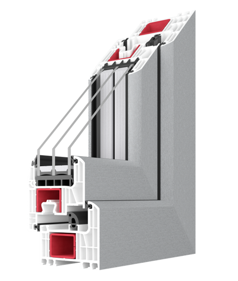 IGLO Energy Classic window frame cutaway