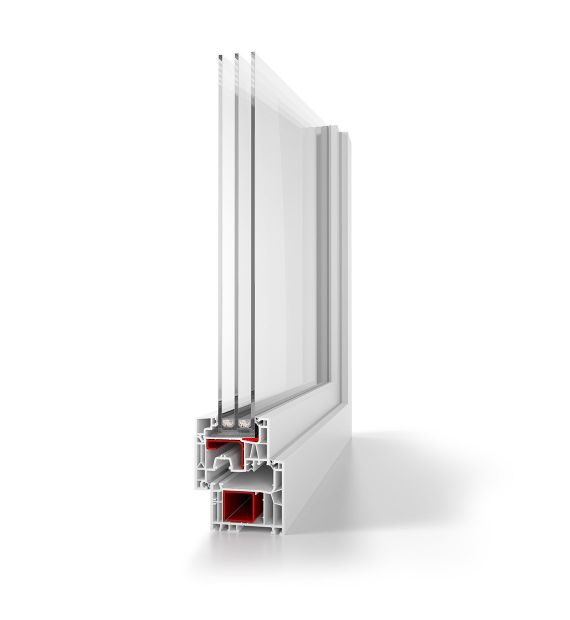 Aluplast IDEAL NEO AD window frame cross-section