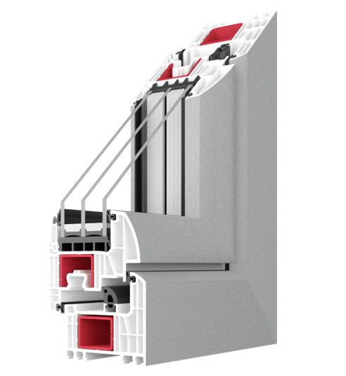 IGLO Energy window frame cutaway