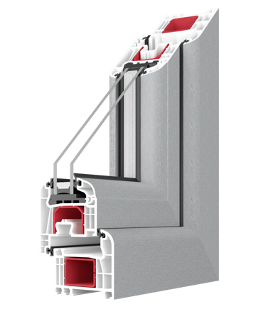 IGLO EXT window frame cutaway