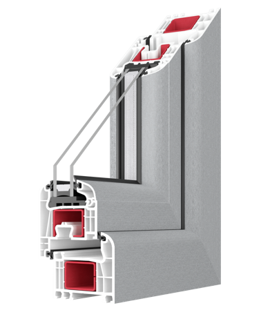 Iglo Premier window frame cutaway